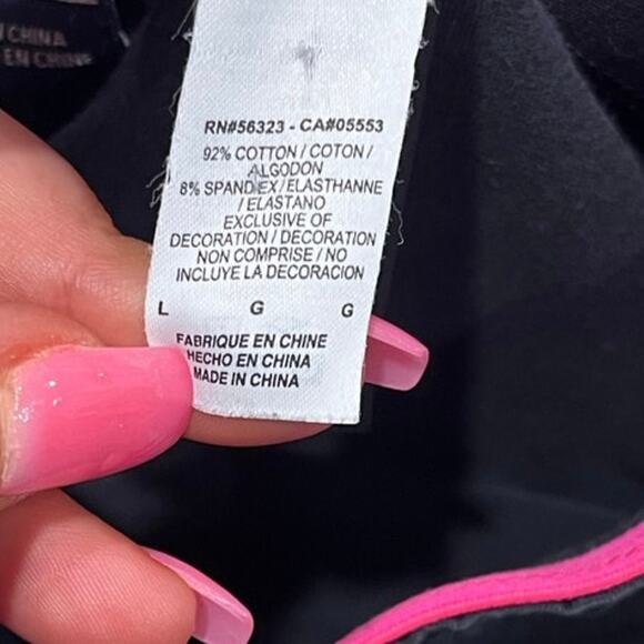 Nike Girls Youth Mid Rise Elastic Waist Pull-On Swoosh Print Logo Black Size L - Picture 6 of 9